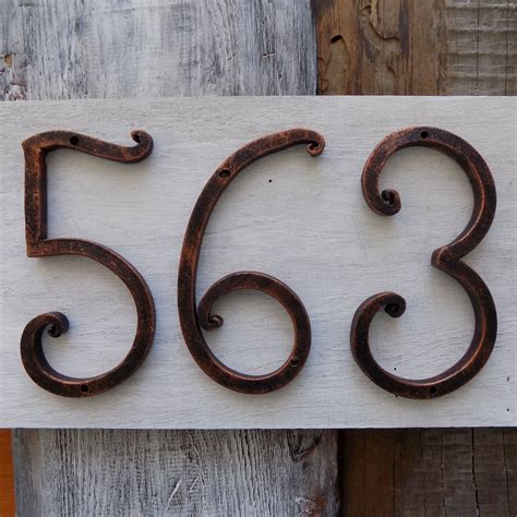 metal house number designs|metal house numbers 5 inch.